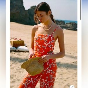 Maeve by Anthropologie Riviera Linen Jumpsuit